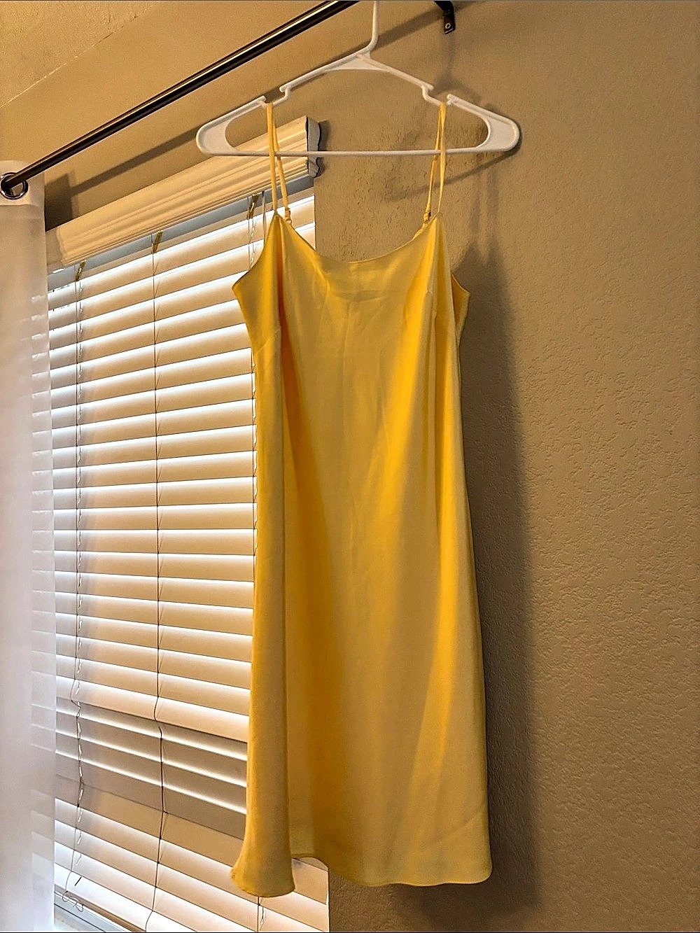 Calvin Klein Yellow Spaghetti Strap Slip